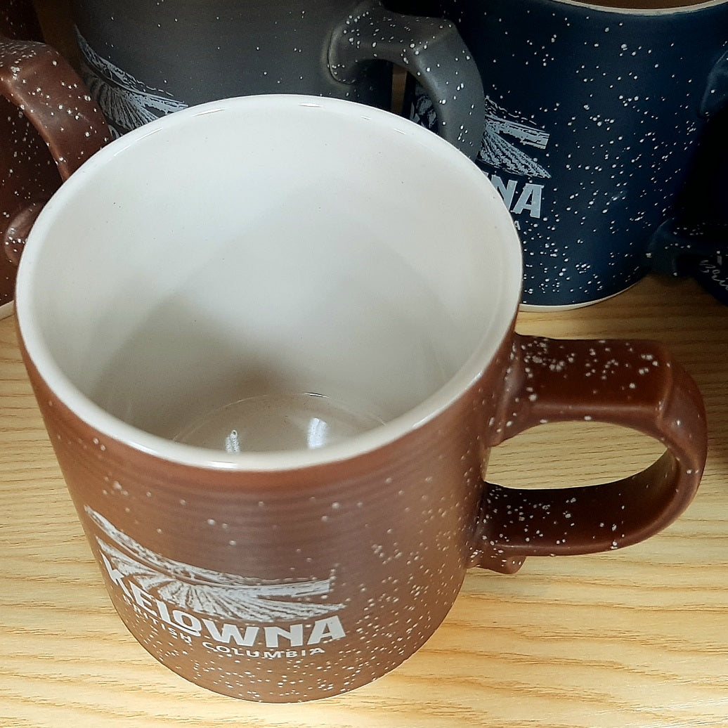 Kelowna Clay Mug Vine Yard Image Brown OGOPOGO GIFTLAND KELOWNA