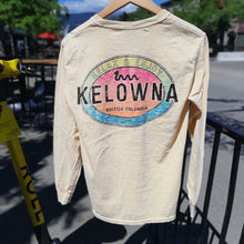 Load image into Gallery viewer, Back Printed Adult Long Sleeve Shirt &quot;RELAX &amp; ENJOY &quot; Ogopogo Green Kelowna
