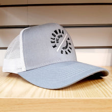 Load image into Gallery viewer, Adult Mesh Back Graphic Cap Hat Kelowna Okanagan Gray
