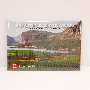 Kelowna Vineyard "Beautiful Okanagan" Magnet Okanagan Lake