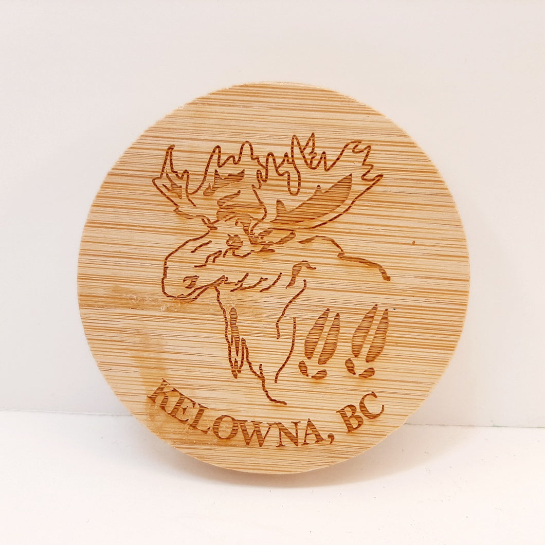 Moose Wooden Bottle Opener magnet Kelowna BC