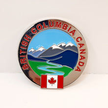 Load image into Gallery viewer, Hard Enamel Magnet Mountain British Columbia Canada
