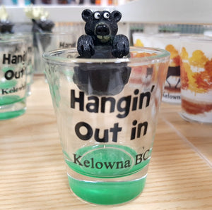 Hangin' Out in Kelowna Bear Shot Glass