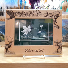 Load image into Gallery viewer, Wooden Mountain &amp; Animal Photo Frame Kelowna BC

