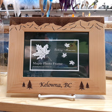 Load image into Gallery viewer, Wooden Mountain Photo Frame Kelowna BC 5X7
