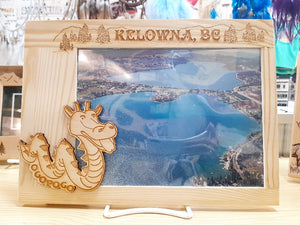 Wooden Ogopogo Photo Frame Kelowna BC 6X8 Made In Canada