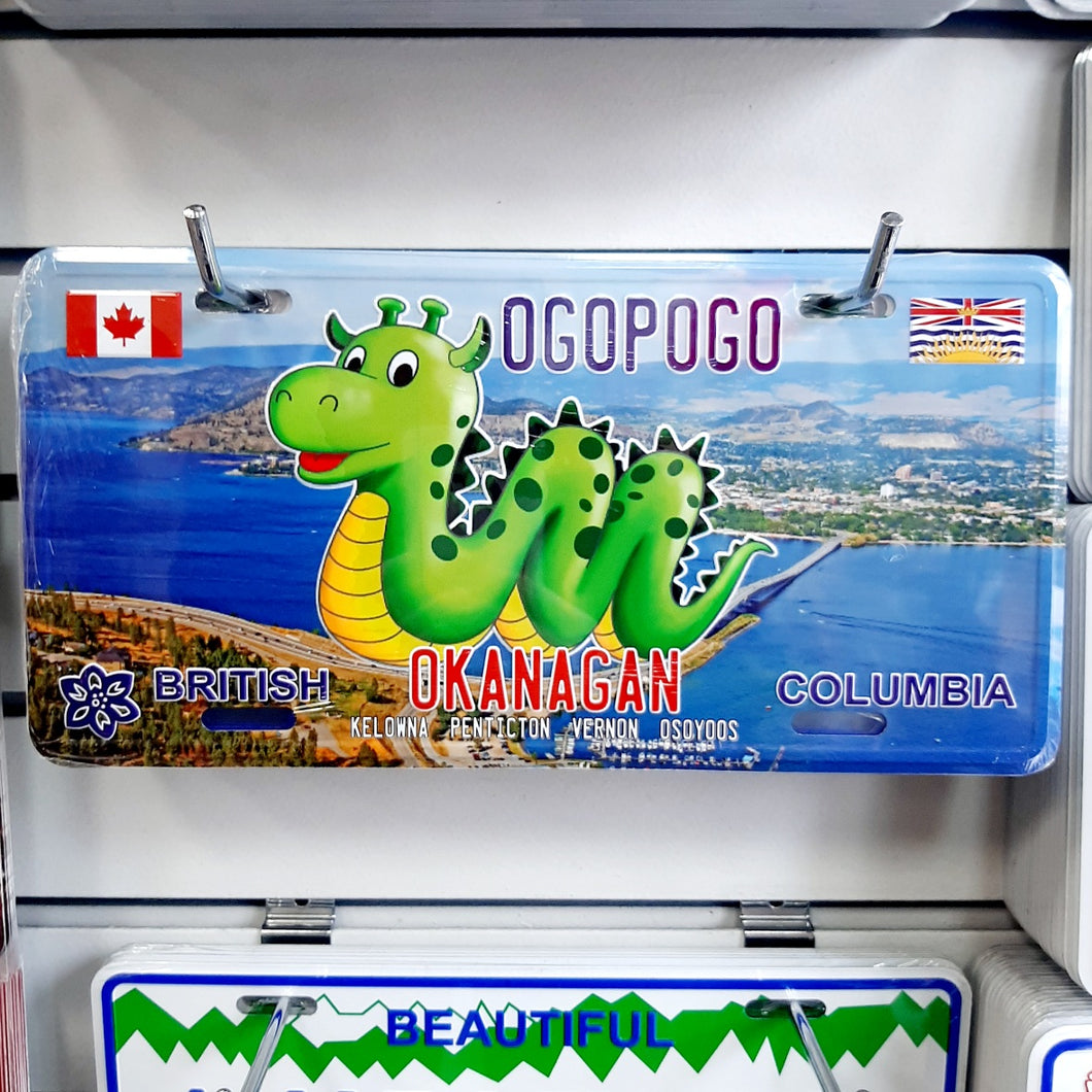Ogopogo Okanagan British Columbia License Plate