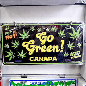 Go Green Canada License Plate