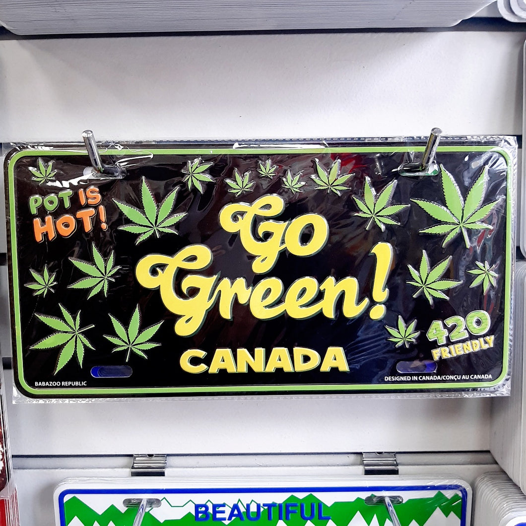 Go Green Canada License Plate