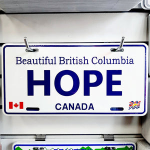 Hope British Columbia License Plate
