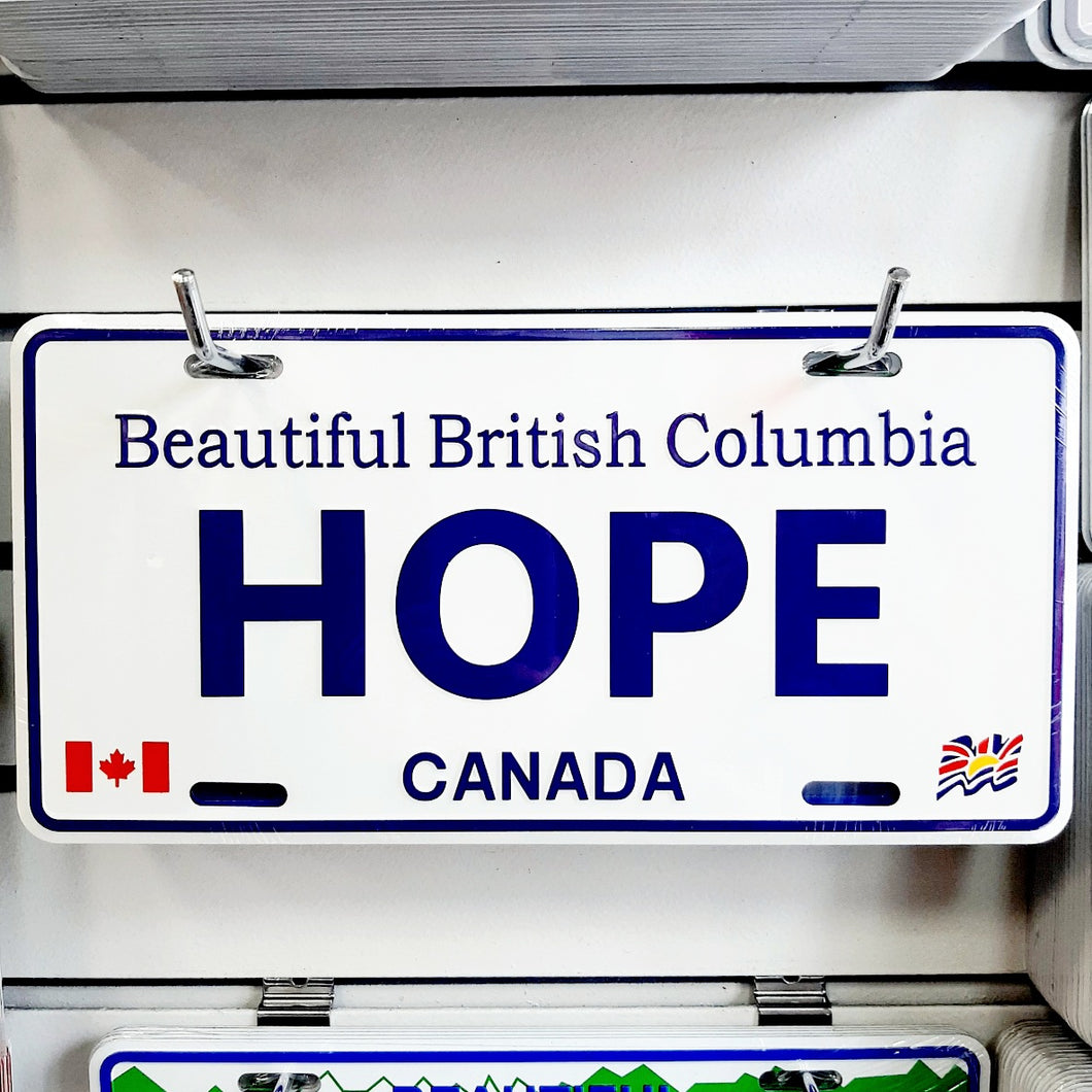Hope British Columbia License Plate