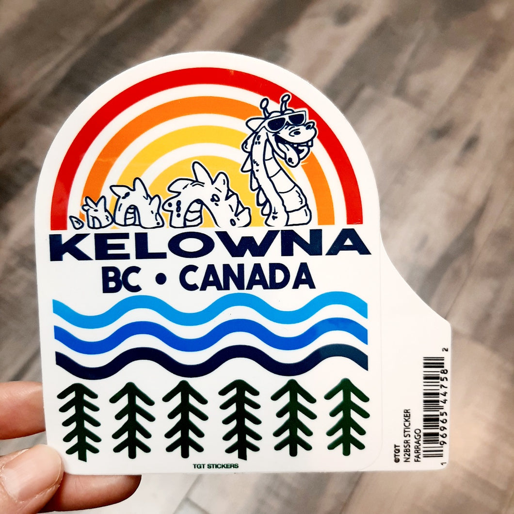 Kelowna Ogopogo Graphic Sticker