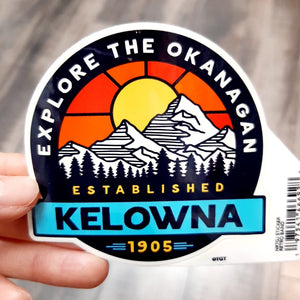 "Explore The Okanagan" Kelowna Graphic Sticker
