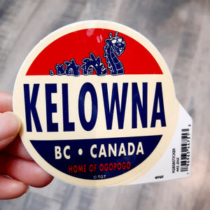 Kelowna Ogopogo BC Canada "Home Of Ogopogo" Graphic Sticker