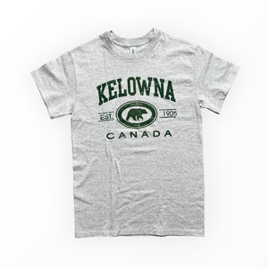 Adult Graphic T-shirt Kelowna Bear Canada Heather Gray