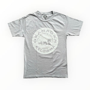 Adult Graphic T-shirt Kelowna Ogopogo "Life Is Better At The Lake" Gray