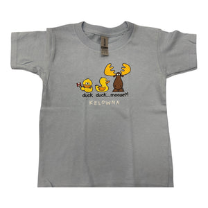 Kids T-shirt "Duck Duck Moose" Light Blue Kelowna