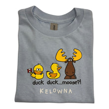 Load image into Gallery viewer, Kids T-shirt &quot;Duck Duck Moose&quot; Light Blue Kelowna
