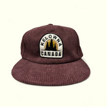 Load image into Gallery viewer, Adult Corduroy Cap Kelowna Canada Purple
