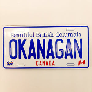 Licence plate Okanagan magnet