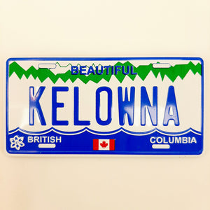 Licence plate Kelowna magnet
