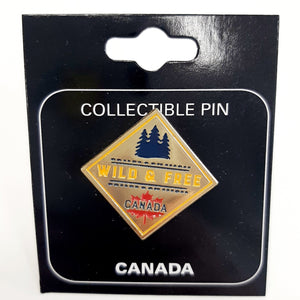 Canada Wild & Free pin