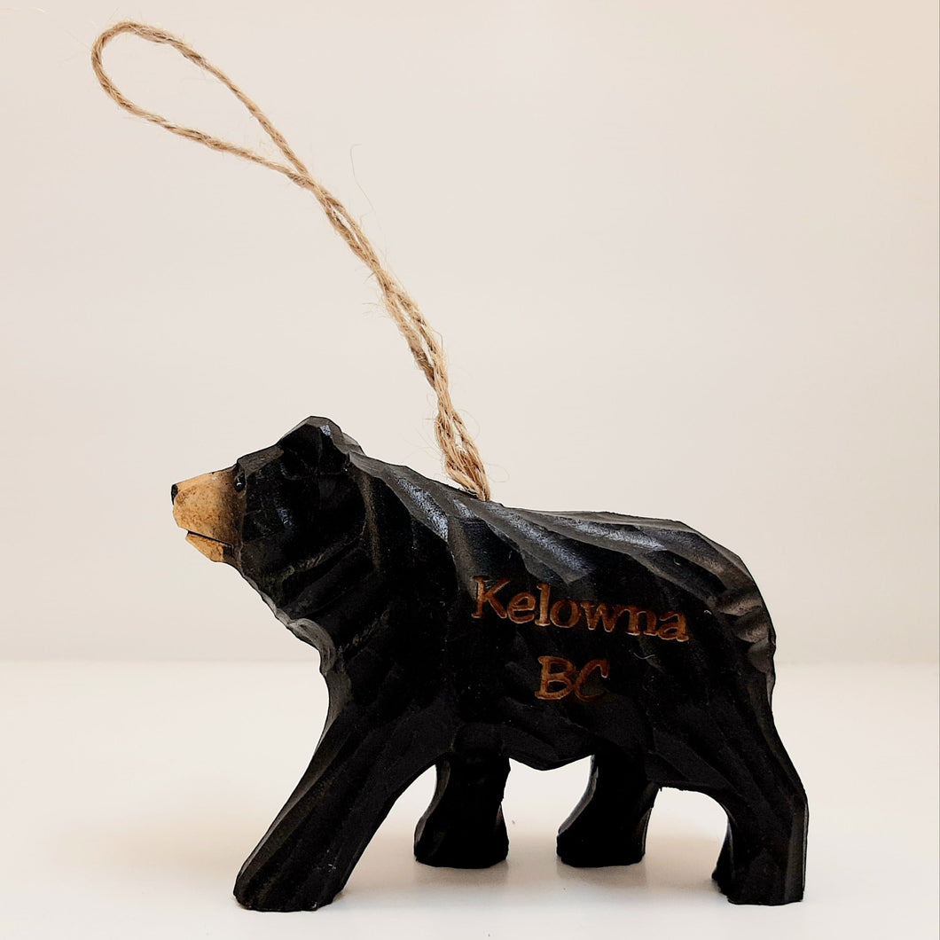 Wooden Kelowna Bear Ornament