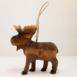 Wooden Kelowna Moose Ornament