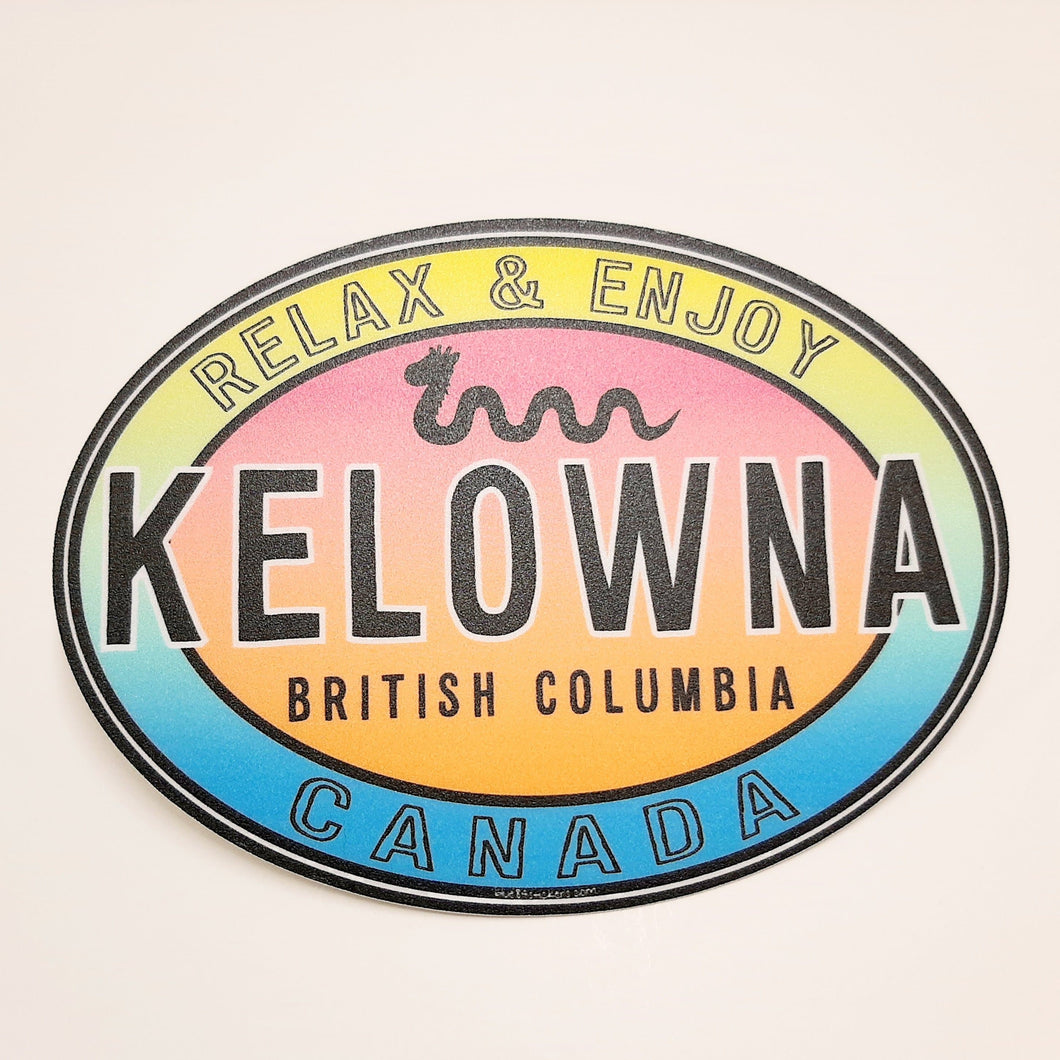 Kelowna Oval Sticker 