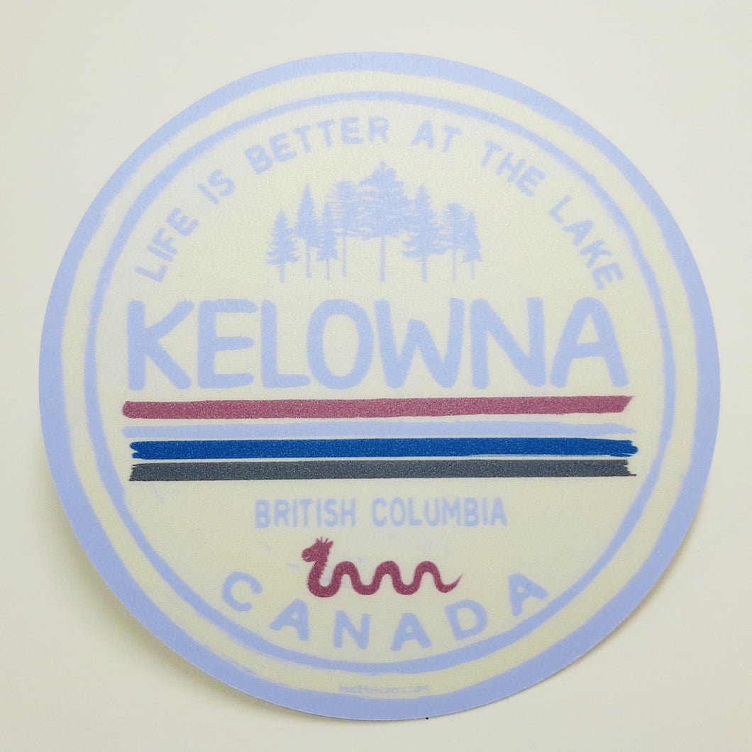 Kelowna Round Sticker 