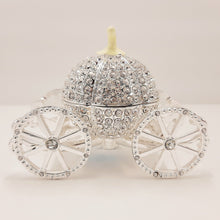 Load image into Gallery viewer, Rhinestone Jewelry box Cinderella Pumpkin
