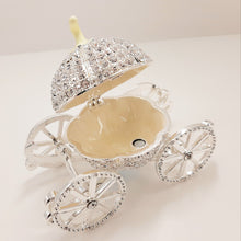 Load image into Gallery viewer, Rhinestone Jewelry box Cinderella Pumpkin
