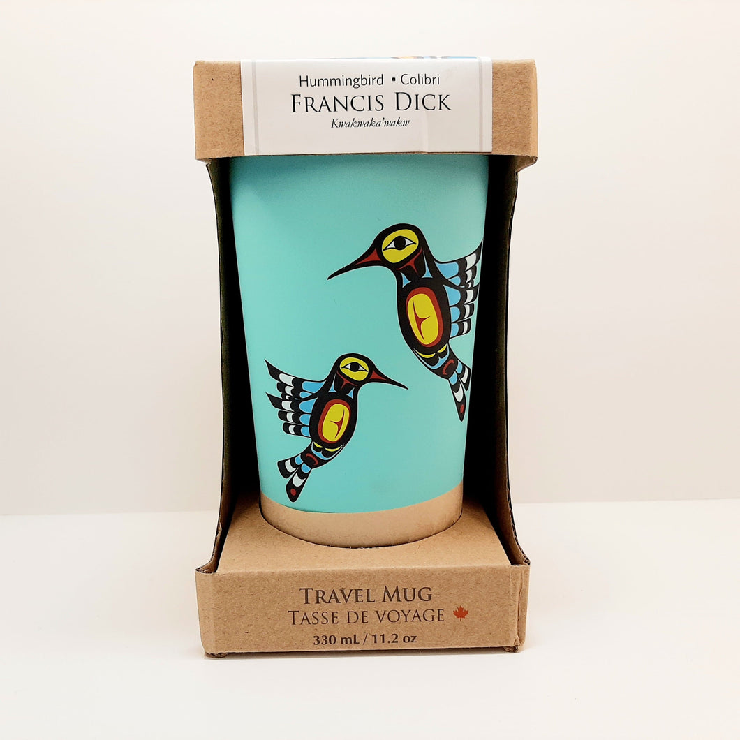 Designed Travel Mug HUMMING BIRD