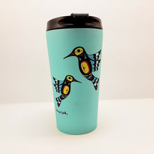 Load image into Gallery viewer, Designed Travel Mug HUMMING BIRD
