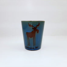 Load image into Gallery viewer, Moose Shot Glass Kelowna Blue
