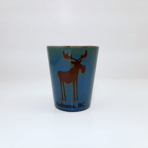 Moose Shot Glass Kelowna Blue