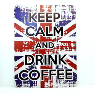 Tin Sign "KEEEP CALM AND DRINK COFFEE " HOME DECOR