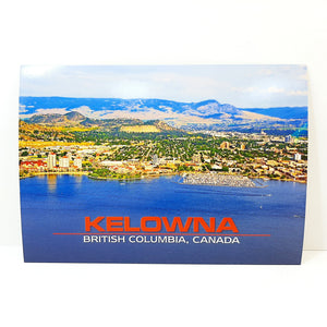 POSTCARD KELOWNA TOWN VIEW