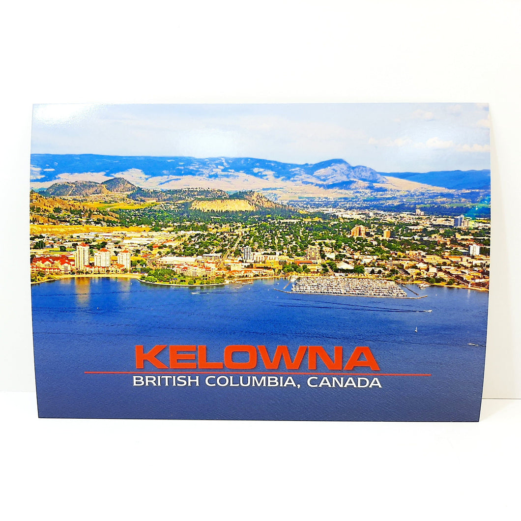 POSTCARD KELOWNA TOWN VIEW