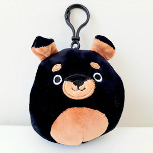 Squishmallows "Clip On" The Rottweiler Mateo