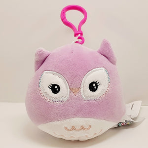 Squishmallows "Clip On" The Purple Owl Miranda