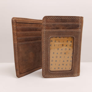 Adrian Klis Buffalo Leather Wallet Purse Card Holder #225
