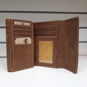 Adrian Klis Buffalo Leather Wallet Purse Card Holder #204
