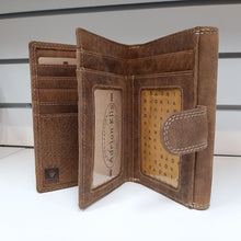 Load image into Gallery viewer, Adrian Klis Buffalo Leather Wallet Purse Card Holder #203
