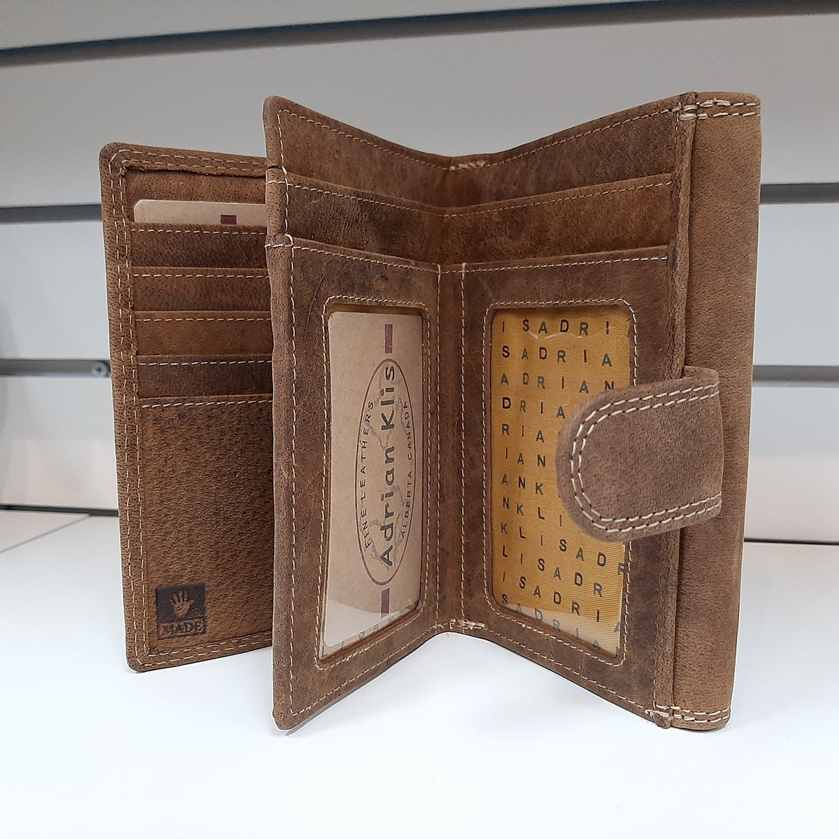 Adrian Klis Buffalo Leather Wallet Purse Card Holder 203 OGOPOGO