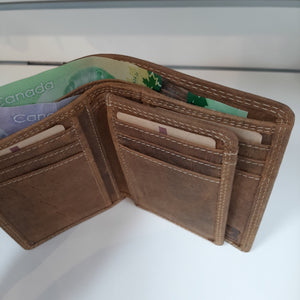 Adrian Klis Buffalo Leather Wallet Purse Card Holder #221