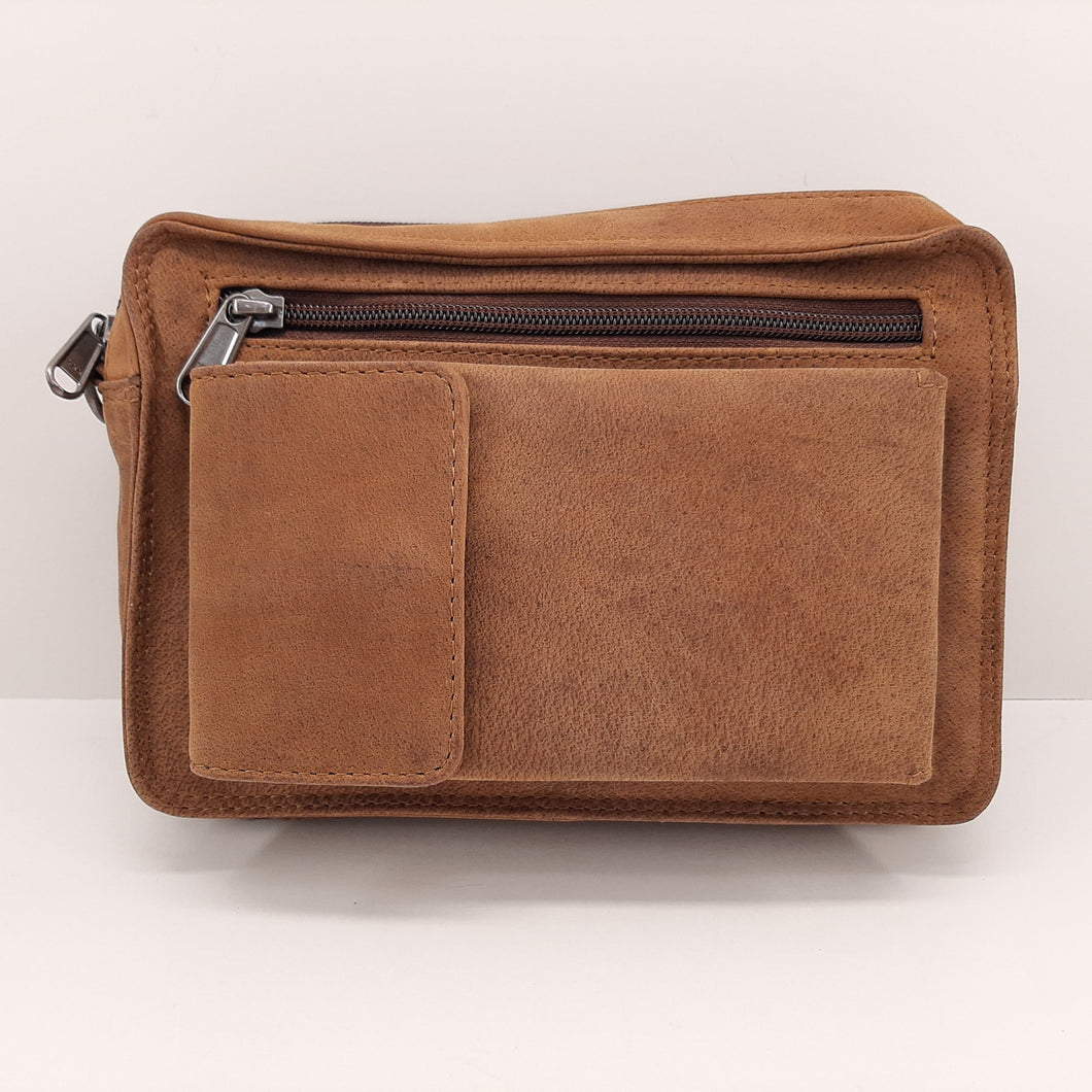 Adrian Klis Buffalo Leather 3 Way Wallet Bag Organizer Case #2323