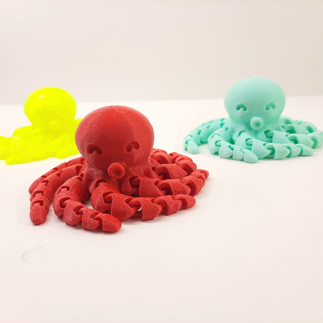 3D Printed Fidget Toy OCTOPUS *COLOR ASSORTED*