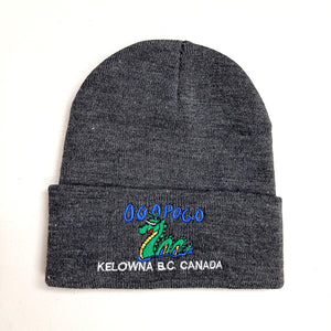 Adult Ogopogo Beanie Hat Gray Kelowna BC CANADA