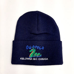 Adult Ogopogo Beanie Hat Dark Navy Kelowna BC CANADA